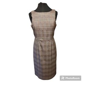 Lapis size medium plaid midi sleeveless dress